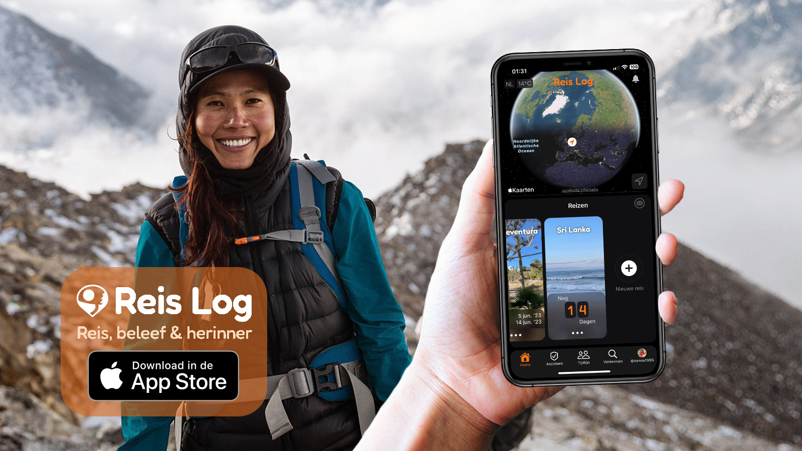 Reis Log - Jouw Reisdagboek